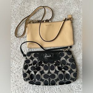 2 COACH wristlet wallet